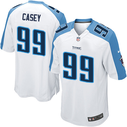 Men's Limited Jurrell Casey Nike Jersey White Road - #99 NFL Tennessee Titans